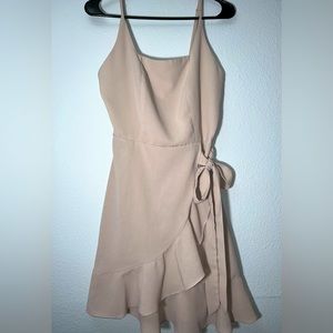 Women’s Medium Cream Ruffle Mini Dress